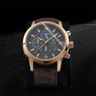 Sandro® | Πολυτελές Ρολόι Δερμάτινο με Κίνηση Quartz