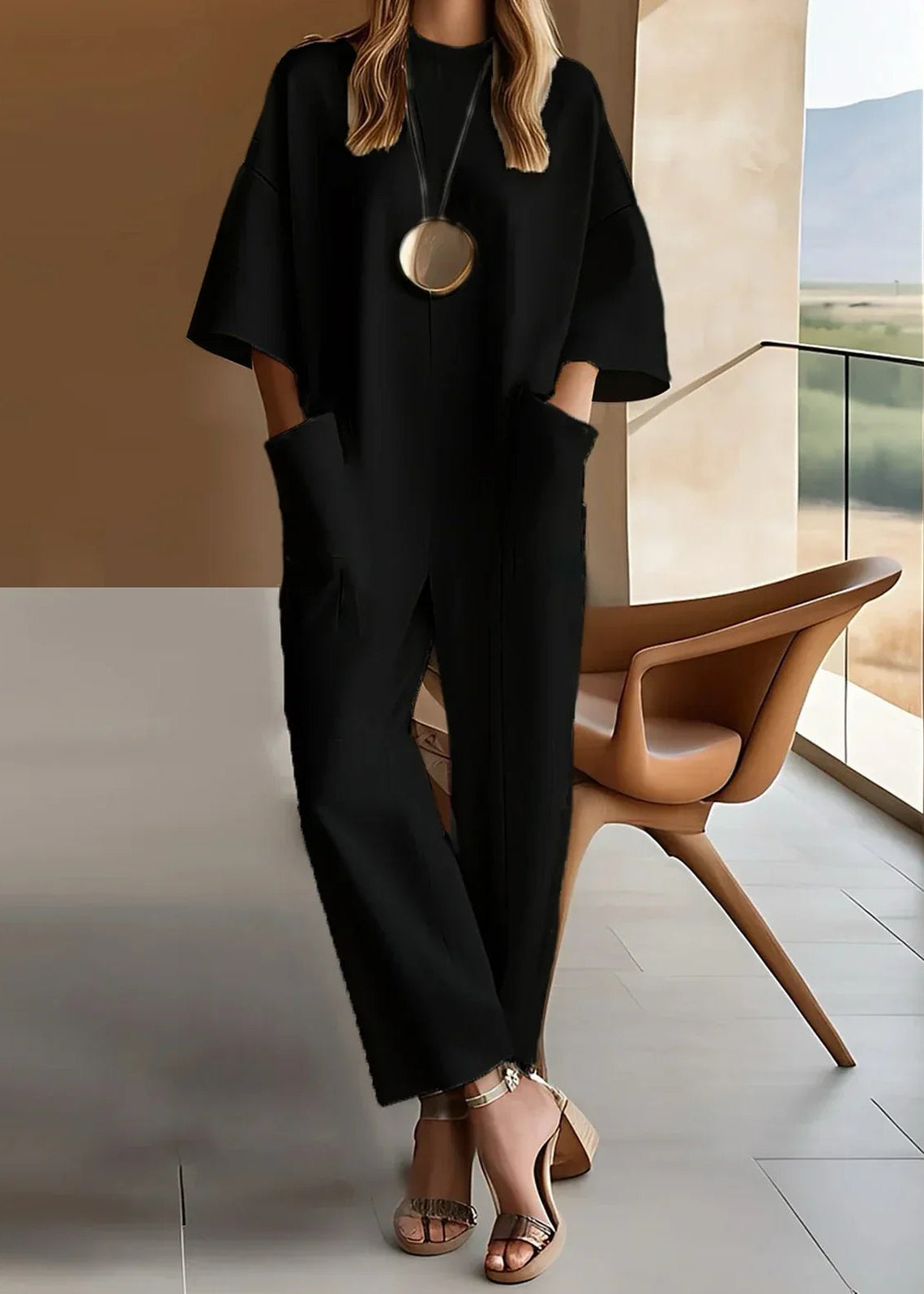 Eleni® | Άνετος Jumpsuit με φαρδύ μανίκι για γυναίκες