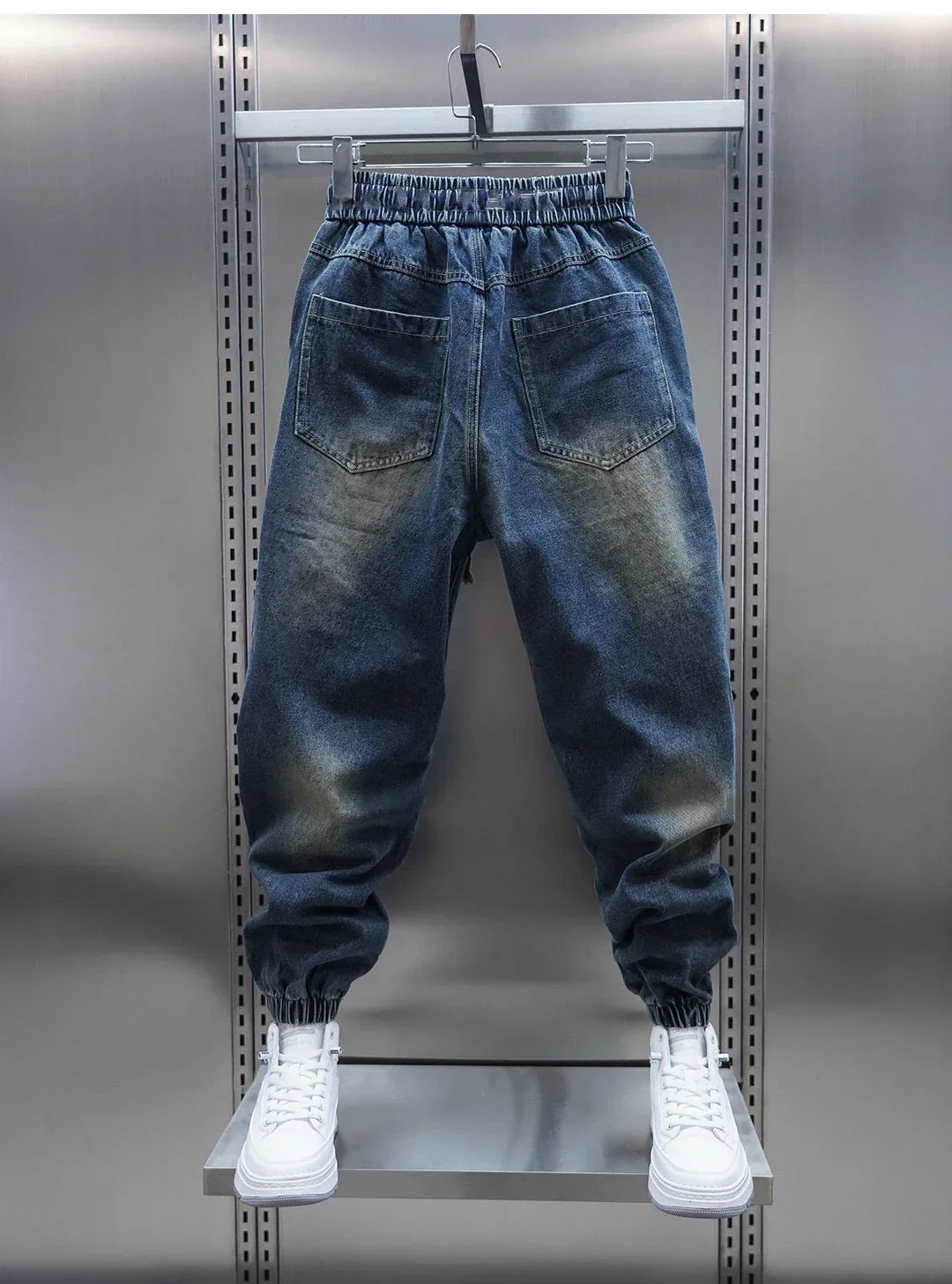 Spyridon® | Μπλουτζίν Παντελόνι Baggy με Ζώνη
