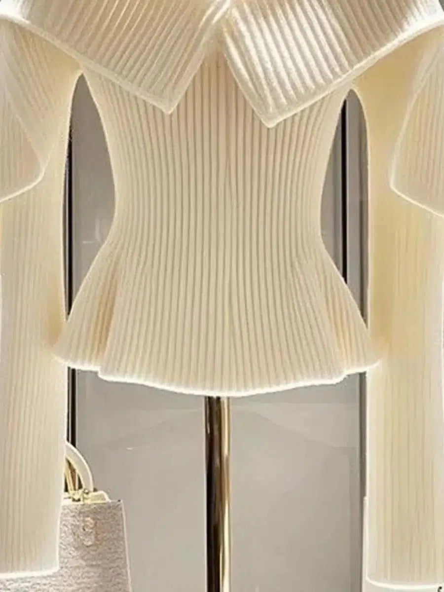 Brunella® | Vintage Ιβουάρ Πουλόβερ με Μακριά Μανίκια