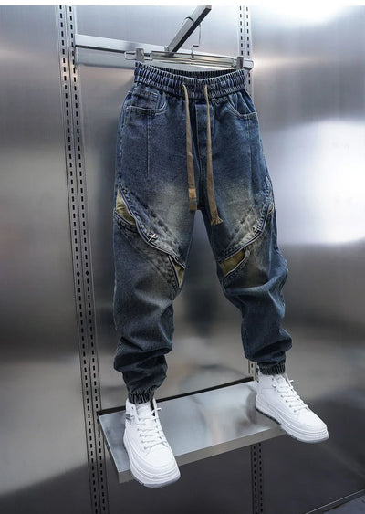 Laurent™ | Μπλουτζίν Παντελόνι Baggy με Ζώνη