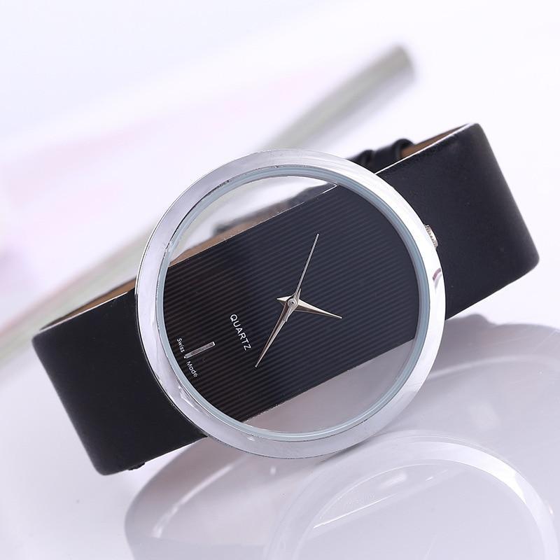 Rosa® | Ρολόι Quartz με Διαφανή και Κομψό Κουτί